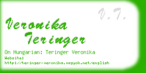 veronika teringer business card